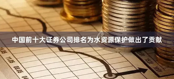中国前十大证券公司排名为水资源保护做出了贡献