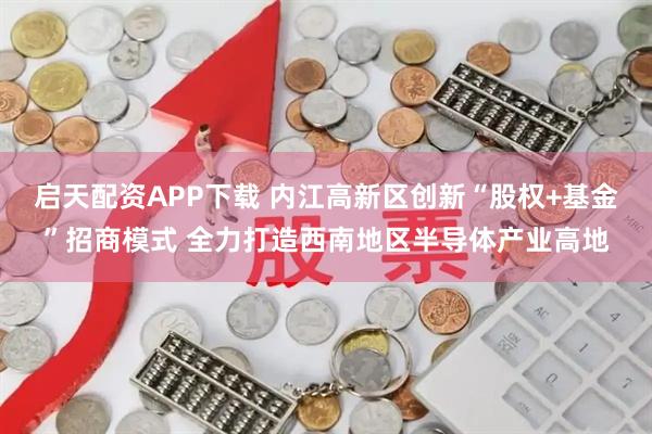 启天配资APP下载 内江高新区创新“股权+基金”招商模式 全力打造西南地区半导体产业高地
